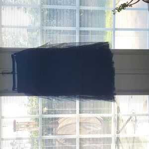 Black midi tulle skirt